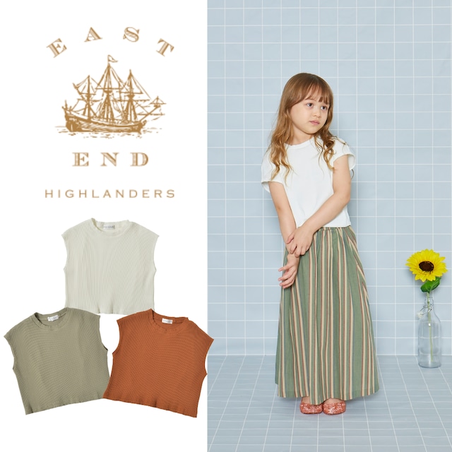 バックタックプルオーバー  リブ Tシャツ 【EAST AND HIGHLANDERS】EEH 2021SS