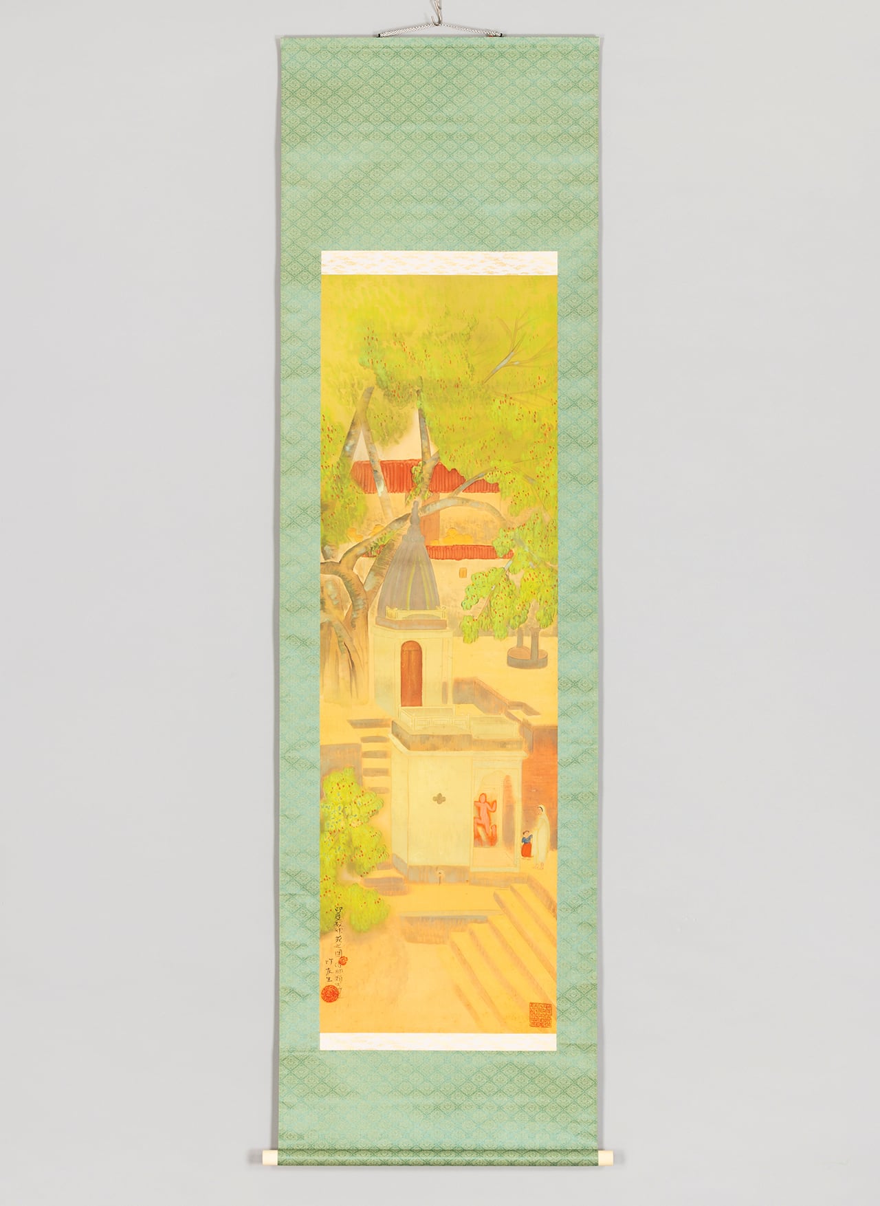 長谷川竹友筆 印度教神苑之図 | 山添天香堂