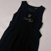 VALENZA PO SPORTS バレンザポースポーツ ラインストーン ノースリーブ ワンピース 40/ブラック レディース