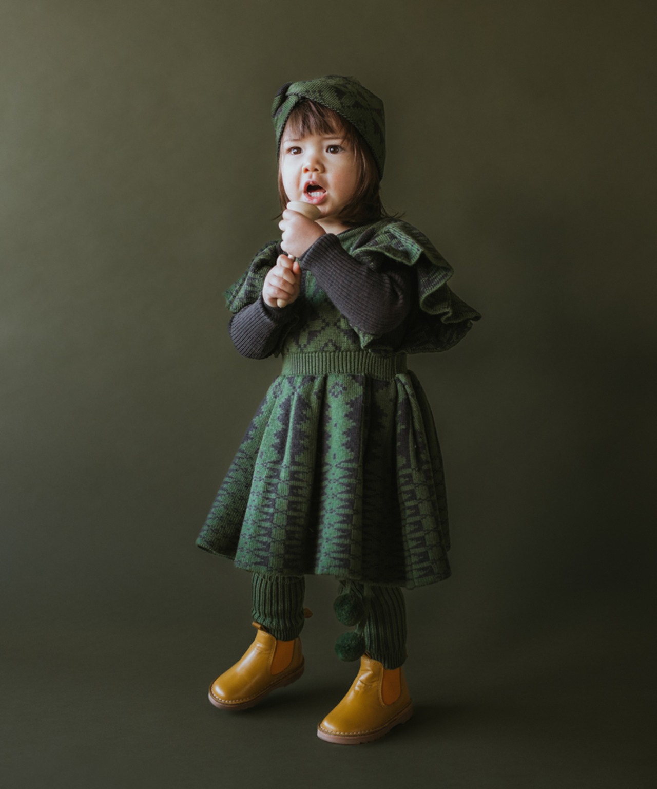 MABLI　SYLFAEN SKINNY RIB - UMBER_1