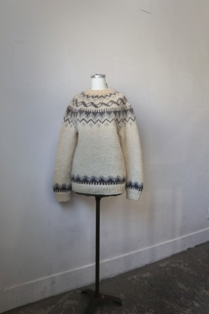 【monoya】fairisle knit sweater