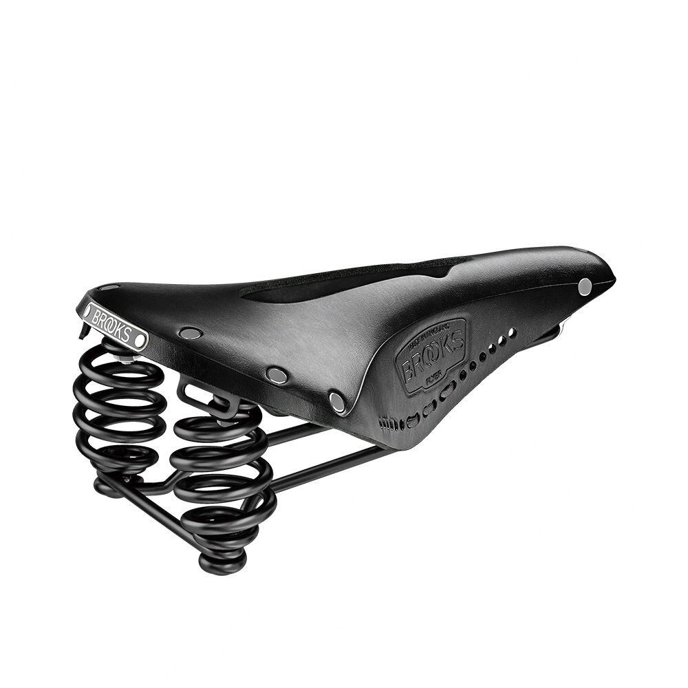 BROOKS FLYER CARVED BLACK レザーサドル BROOKS_Leather saddle / FLYER CARVED BLACK | SLOW CYCLE