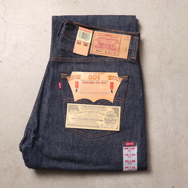 1990s  Levi's  501  W34L36  Made in USA  "Deadstock"　R130