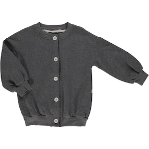 poudre organic / CARDIGAN BRUNELLE_Gris Anthracite(3y,4y,6y)