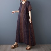 エスニック ゆったり マキシドレス  30211