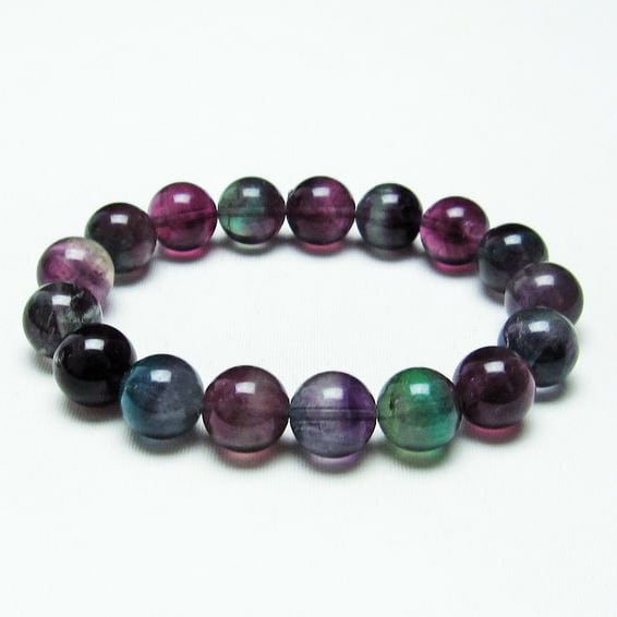 フローライト ブレスレット 蛍石 12mm [M便 1/10] 111-23610