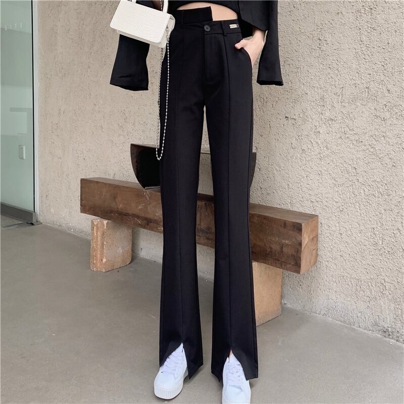 アシンメトリーパンツ 薄手オータムサマースタイルルーズカジュアル 夏物 秋物 ハンチェンe47166014812