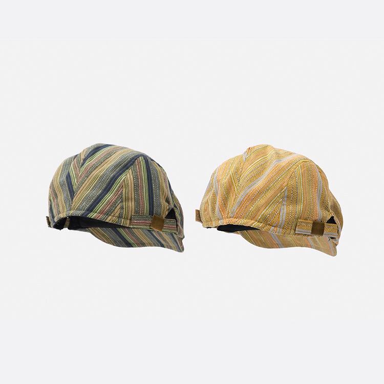 ★MIXED COLOR STRIPED HUNTING HAT　　　A0828