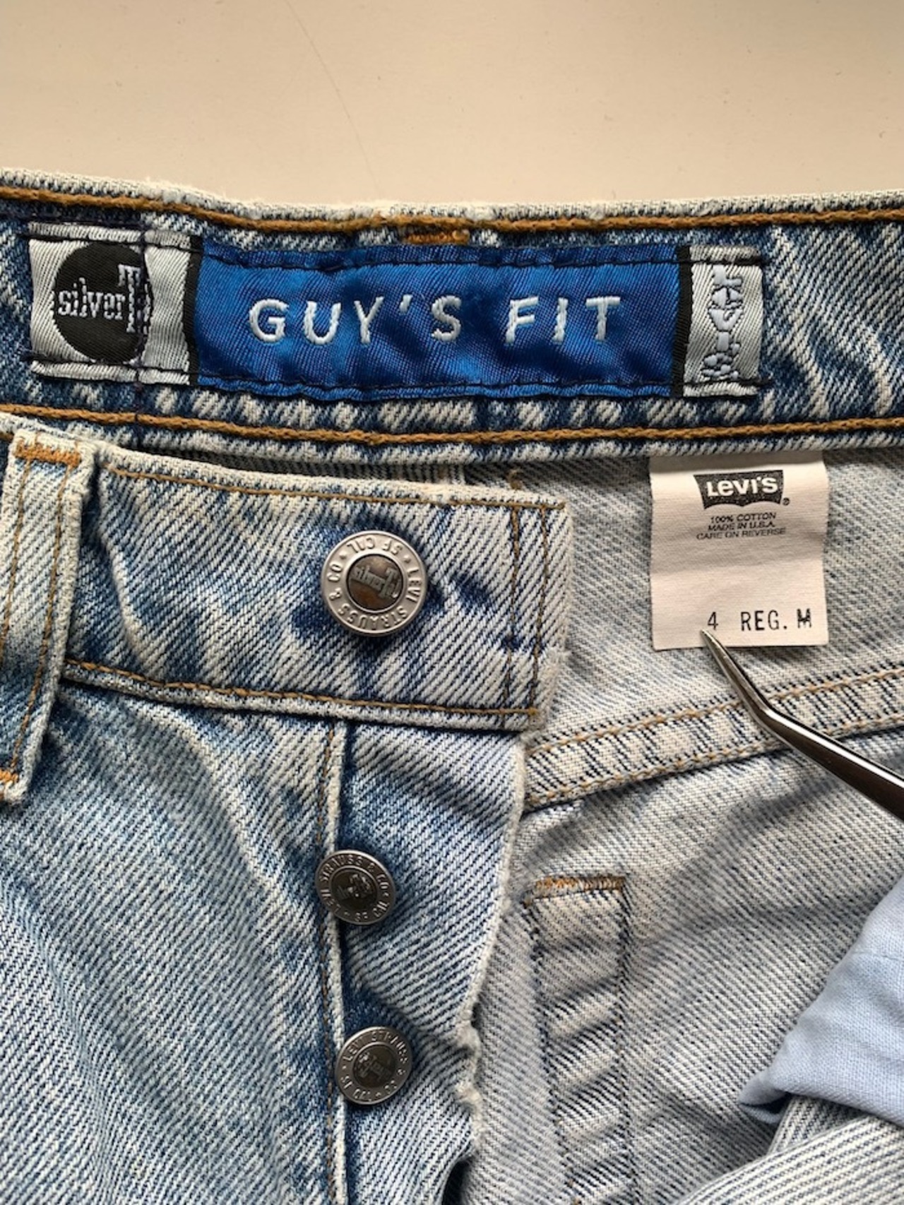 099リーバイスシルバータブguy' fit1997年米国製 W72cm(ぐるり)L81cm(股下)#copriデニム