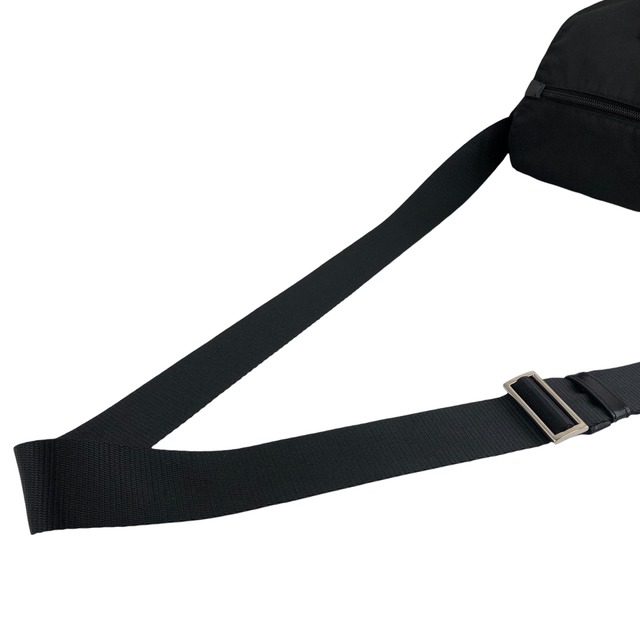 PRADA プラダ ショルダーバッグ ブラック トライアングルロゴ ナイロン レザー メッセンジャーバッグ  vintage ヴィンテージ オールド hyx77k