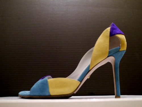 ★SergioRossi セルジオロッシ オープントゥスエード パンプス37★