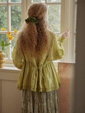Olivier Pintuck Peplum Lace Blouse F0691