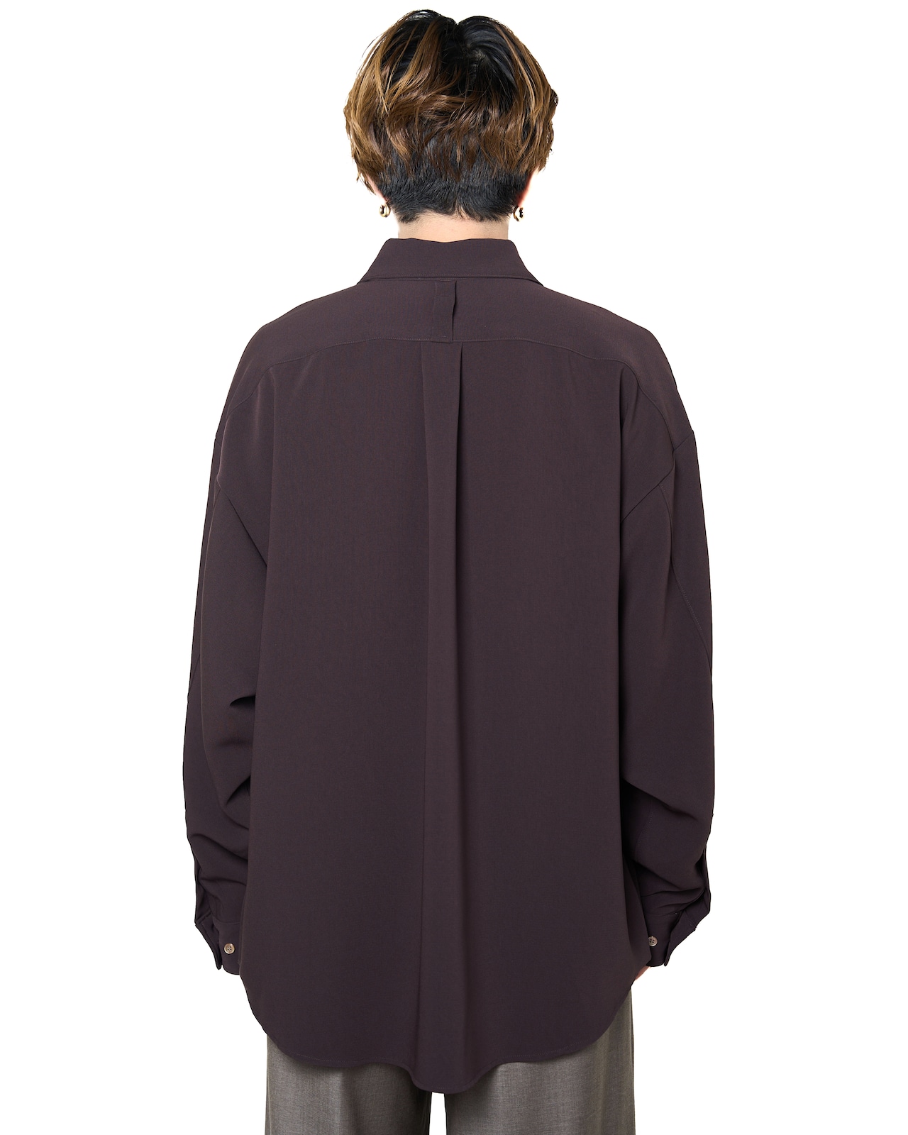 ROTOL "Fluid Wide Shirt 〔BROWN〕"