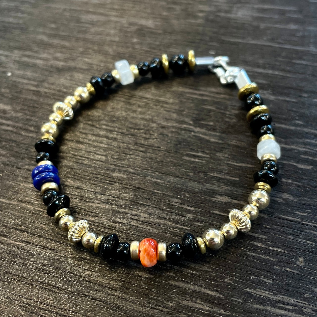 ブライト（Bright）ブレスレット（Wave Onyx Gold) 20cm - 1