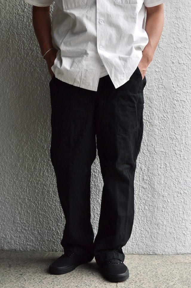Swiss Army 80s Baker Denim Trousers Dyed Black スイス軍 デニムトラウザー 黒染め ベイカーパンツ 後期