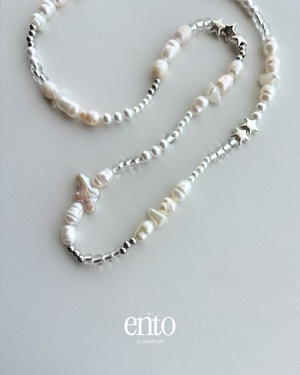 (#0051) star cross necklace