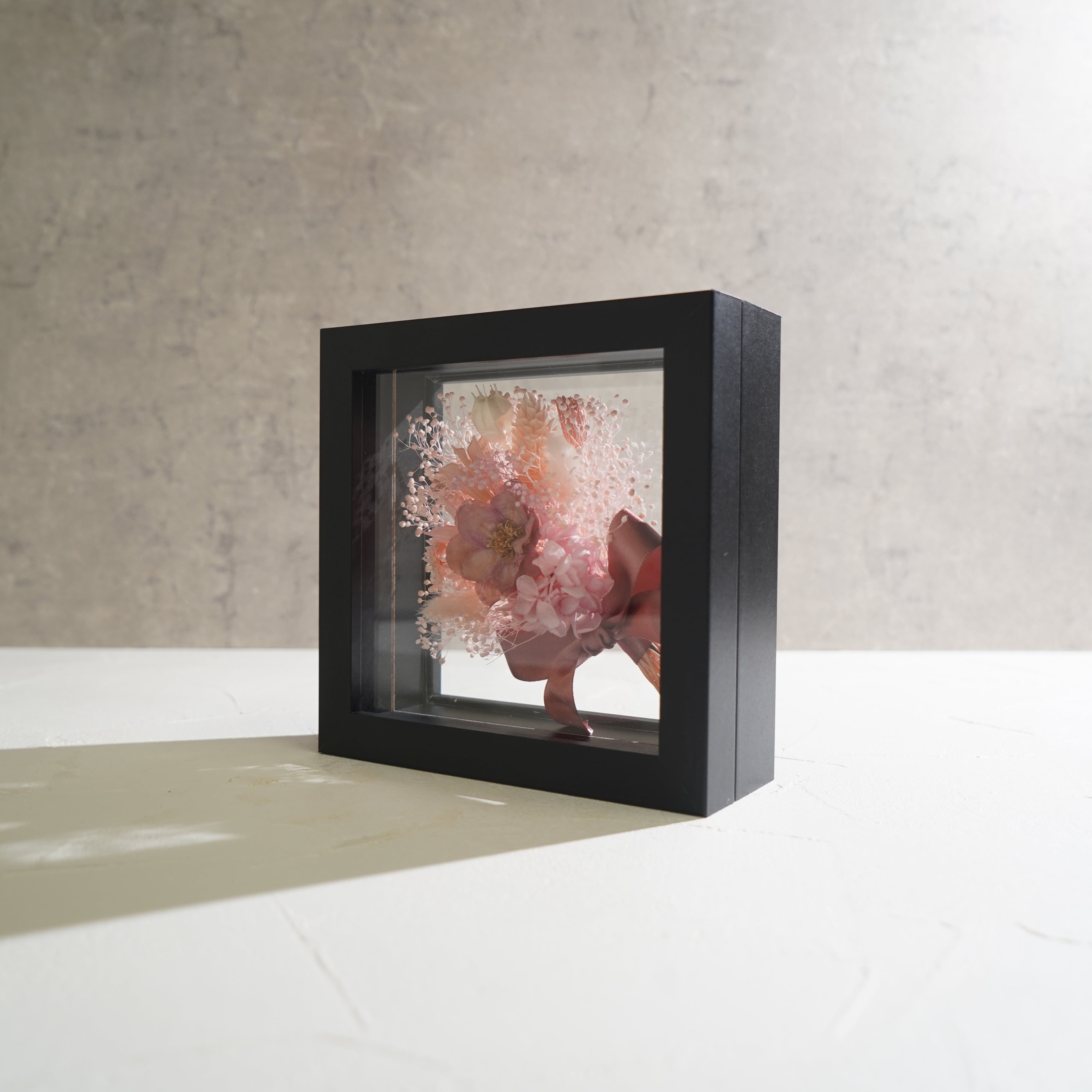 【ピンク】フレームフラワー Mサイズ 花束タイプ FM-53≪限定1点≫