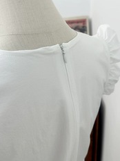 Épure Blanc Frill Top F0644