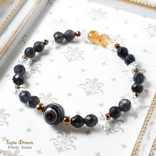 迷いをほどき、自分らしい道へ導くお守り | 天眼石、アイオライトのパワーストーン ブレスレット