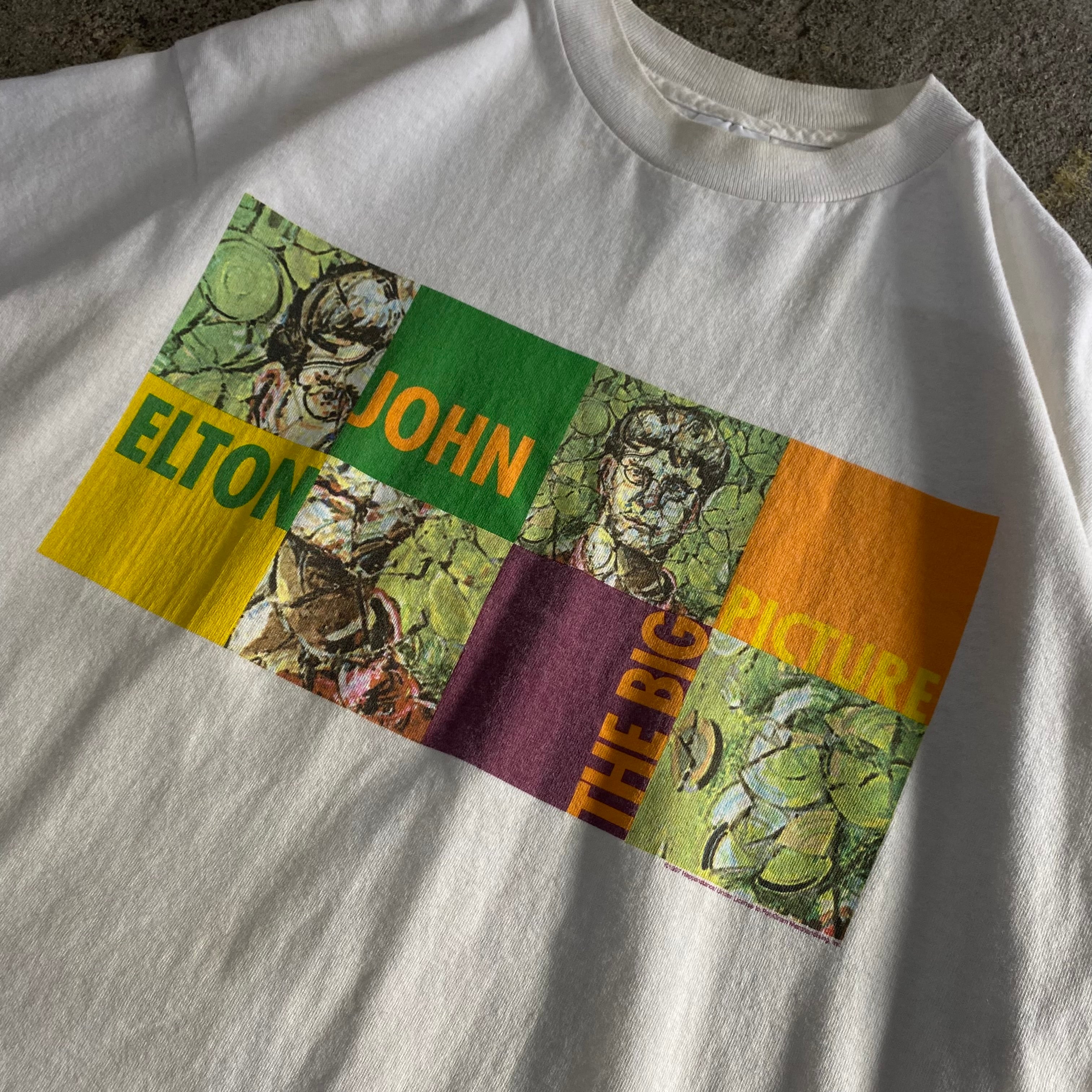 【超希少】90s ELTON JOHN『The Big Picture』Tシャツ c4fe2cb697aa661b39bd57a53ad229