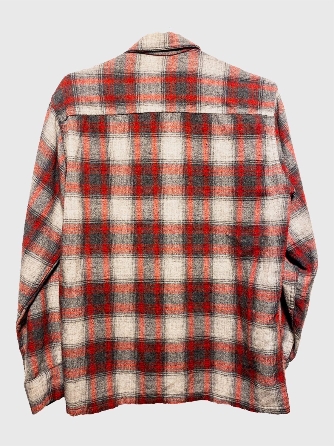 50s 60s /vintage/ビンテージ/national/wool/チェック.シャツ/開襟  