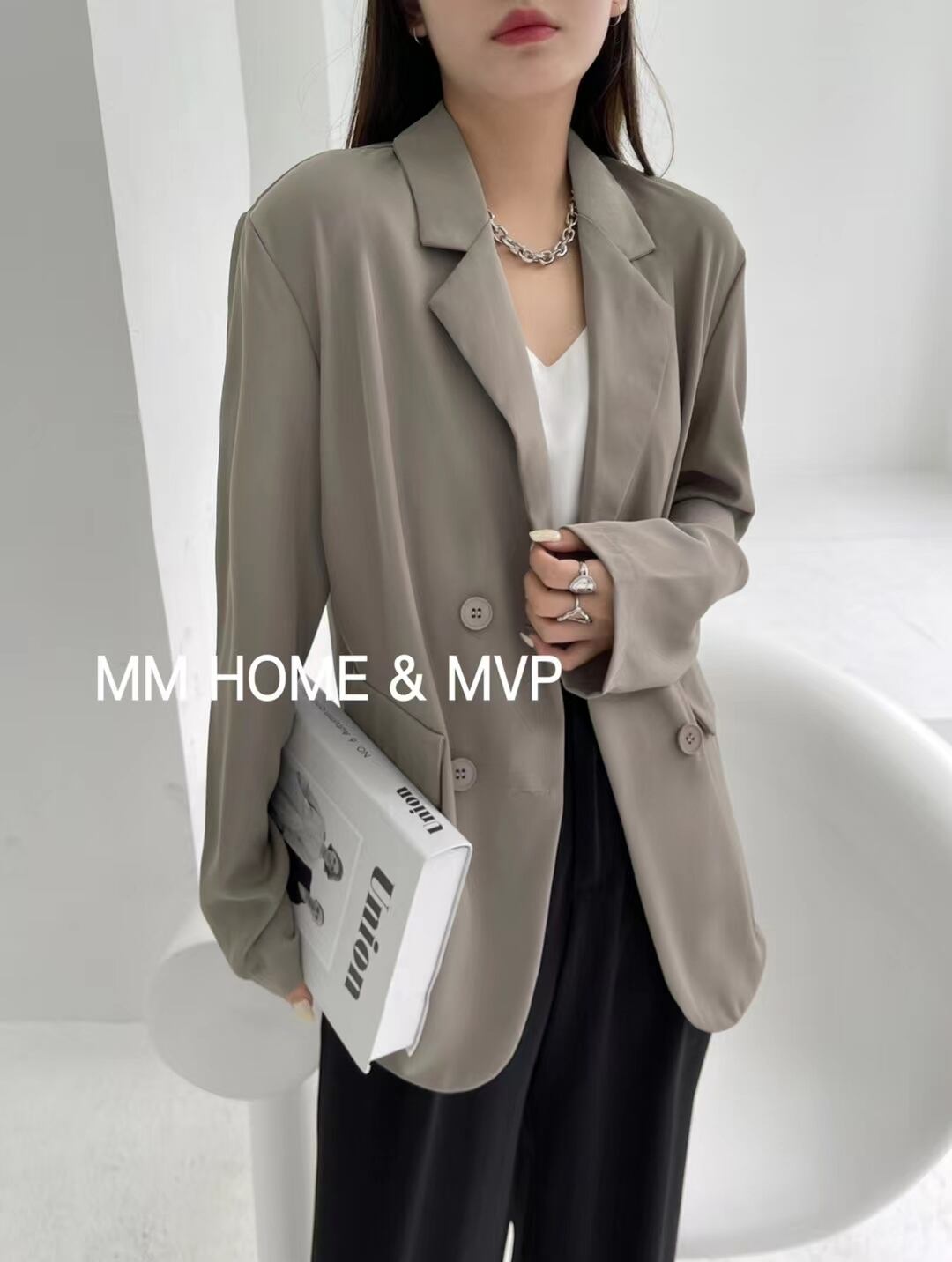 ダブルボタンジャケット　AJ42441-686