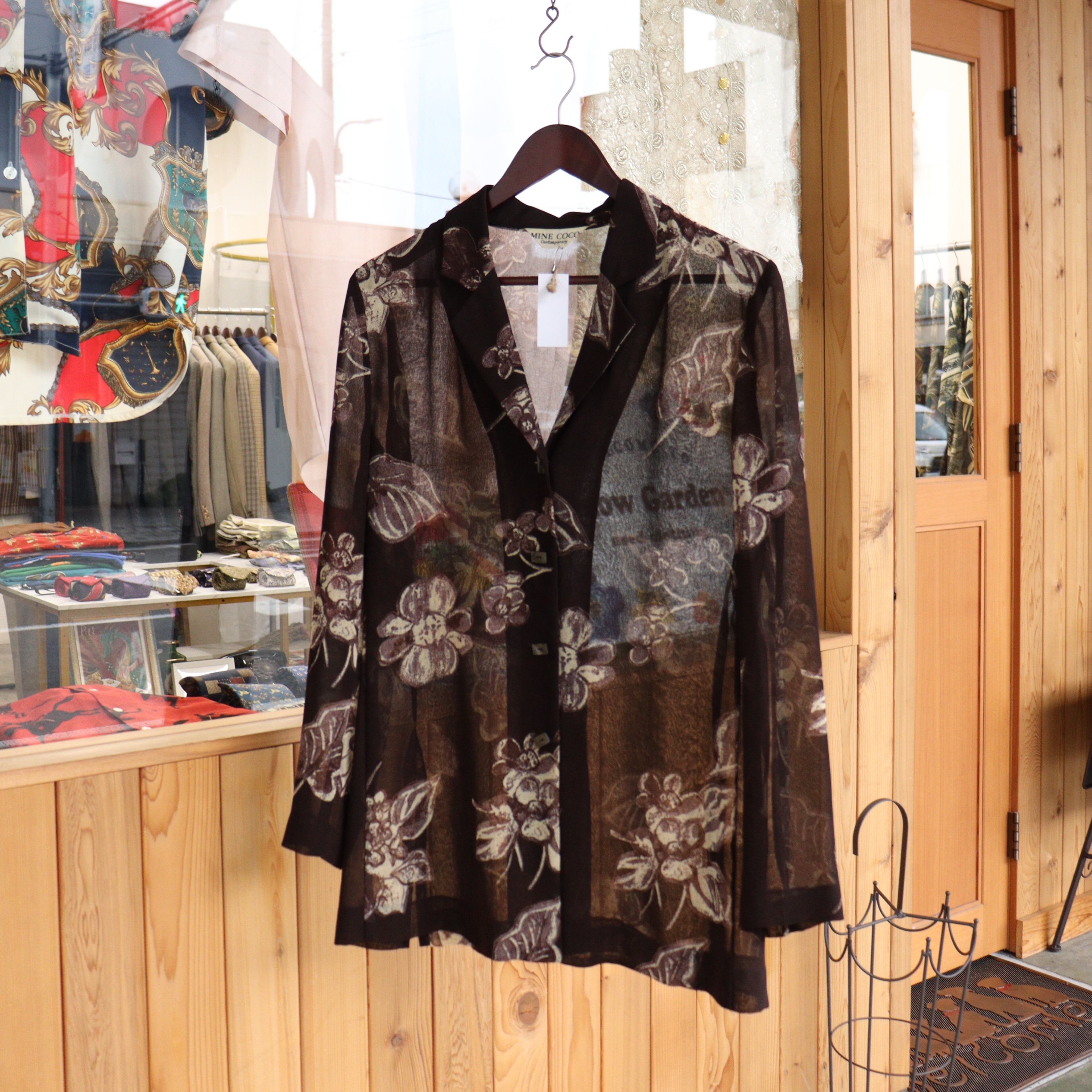 vintage retro sheer shirt