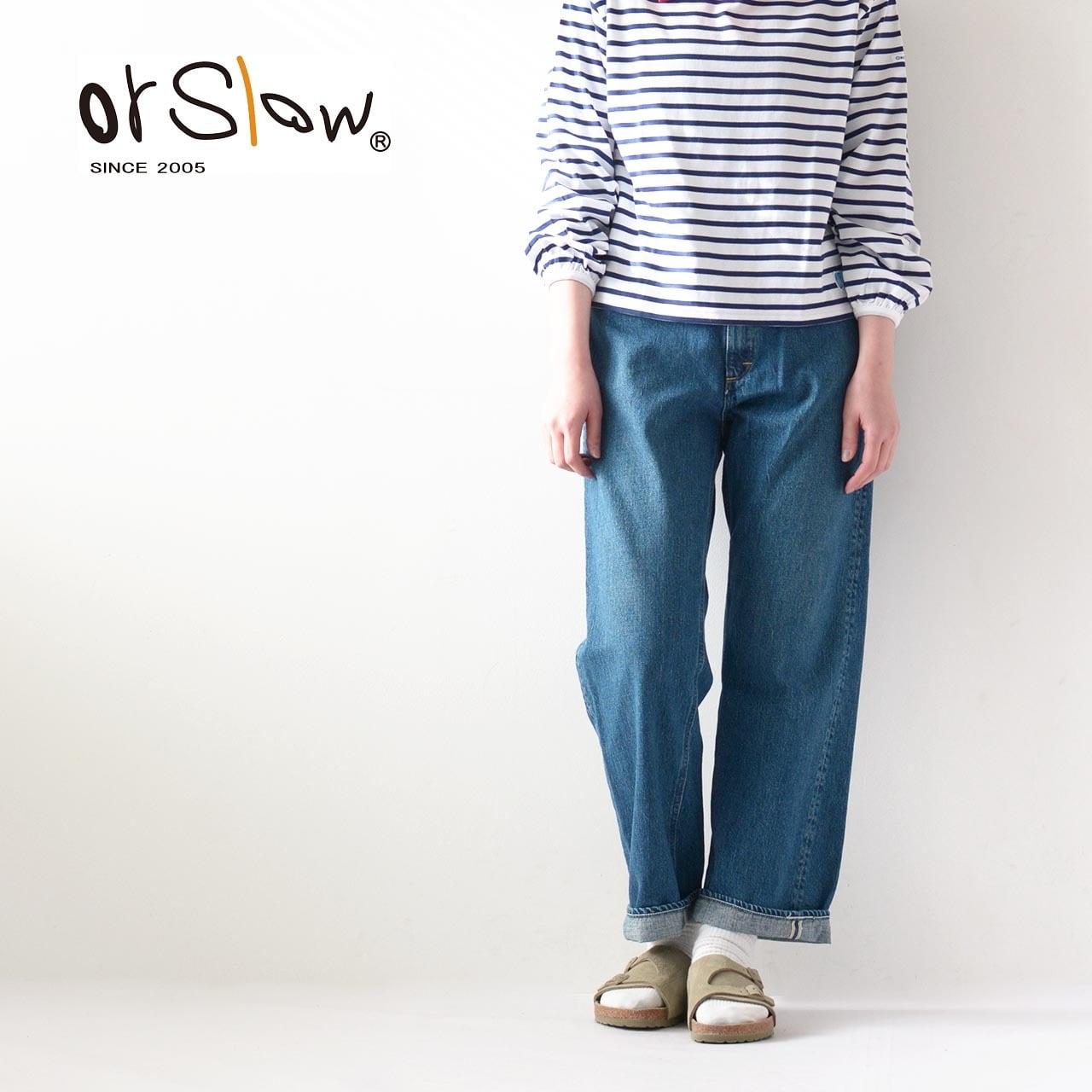 orslow[オアスロウ] W HIGH WAIST DENIM PANTS (JASMIN) USED [00-1040 ...