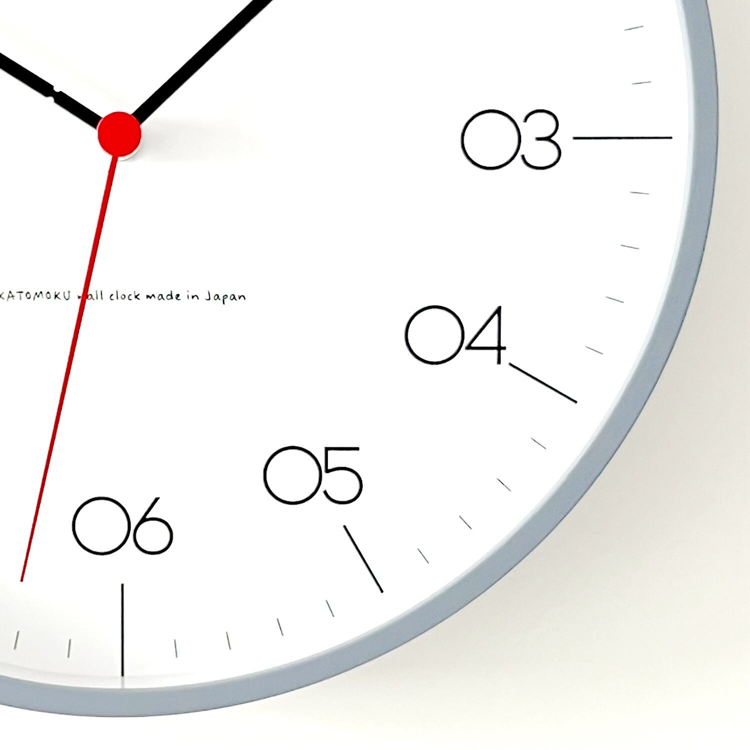 KATOMOKU plywood clock 24 グレー km-150GRS 掛け時計 SKP時計 | 加藤