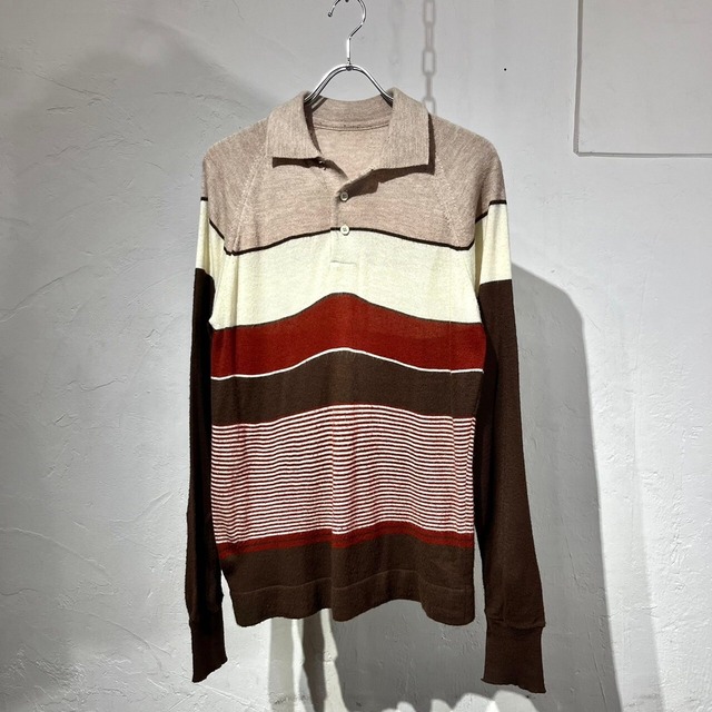 70s Unknown Design Knit Polo