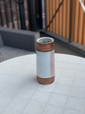 窯変　萩焼の花入れ