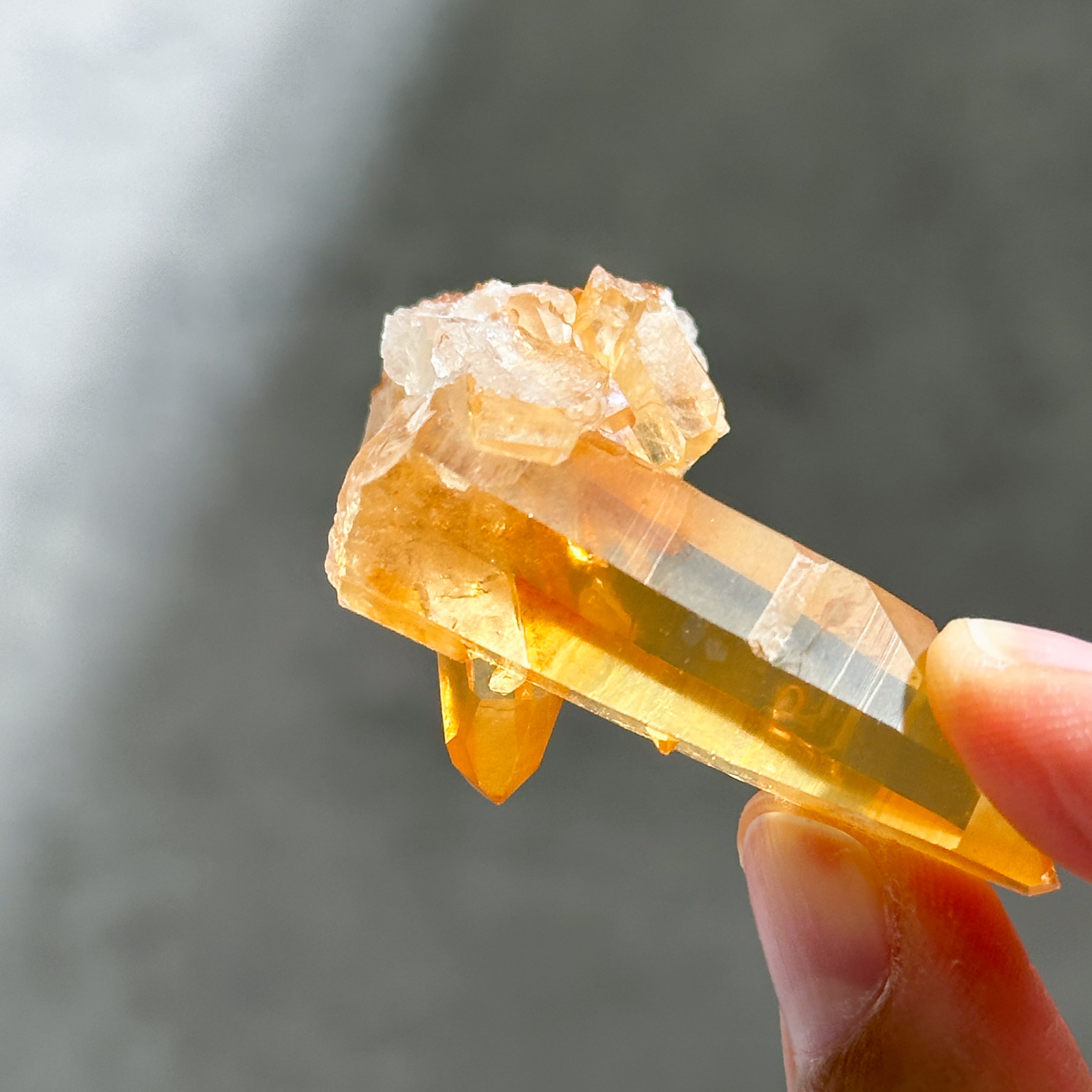 ミナスジェライス産タンジェリンクォーツ クラスター23◇ Tangerine