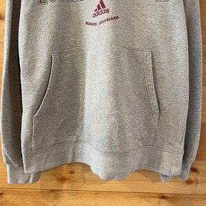 【adidas】カレッジ ルイジアナ・モンロー大学 ULM プリント スウェット パーカー アディダス US古着