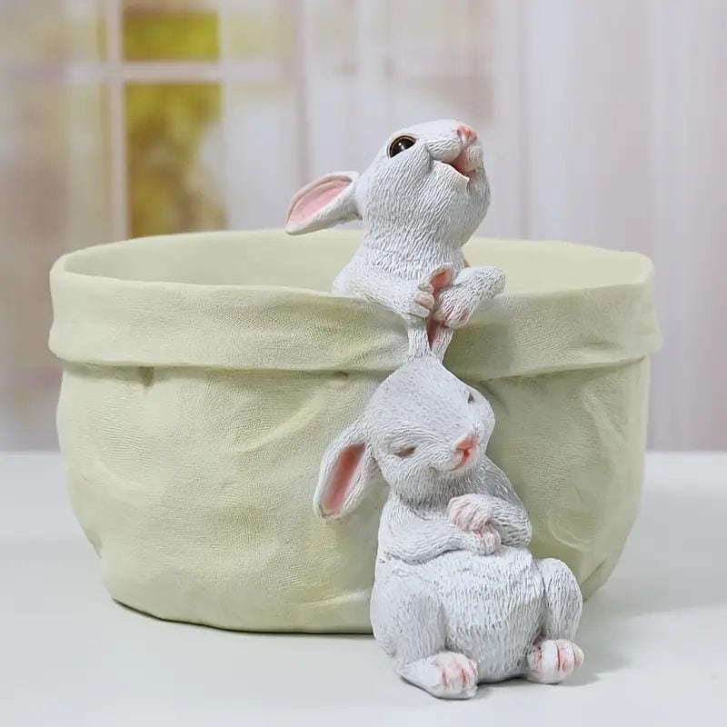 プランター ウサギ 植木鉢 かわいい 小さめ ガーデニング メルヘン