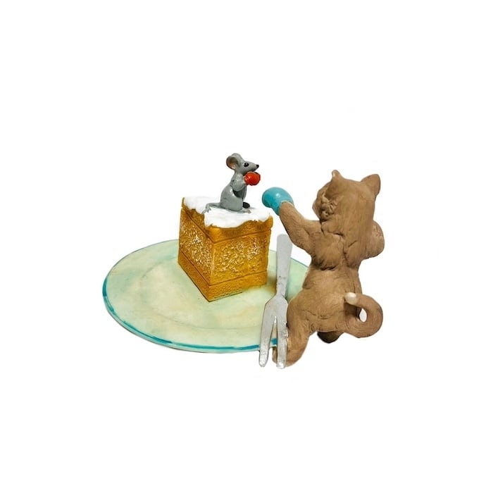 けい様　お取り置き中　自作絵画　黄色いソファ　猫とネズミの絵　買い物帰り sanwapotitto_ev13285a