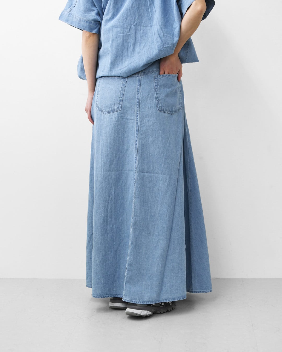 MICA&DEAL [マイカアンドディール] flare denim sk [0126202118