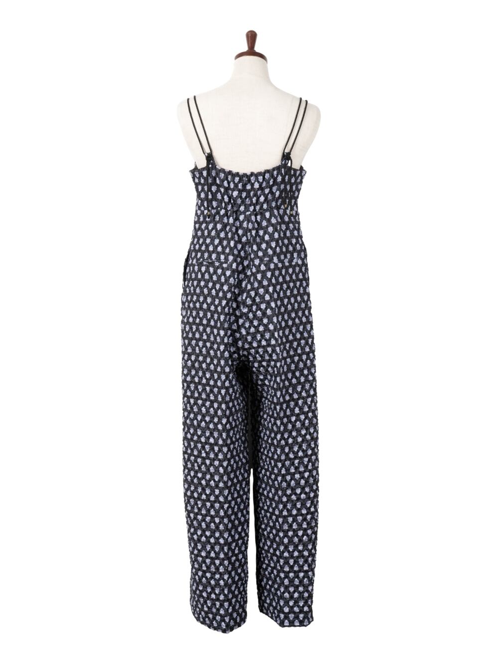 FRAGA（フラガ）ふくれジャガードオールインワン B/BLACK