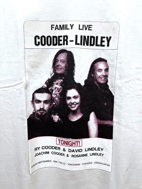 Ry Cooder-David Lindley Family Live Japan '95 T-Shirt/Dead Stock ...