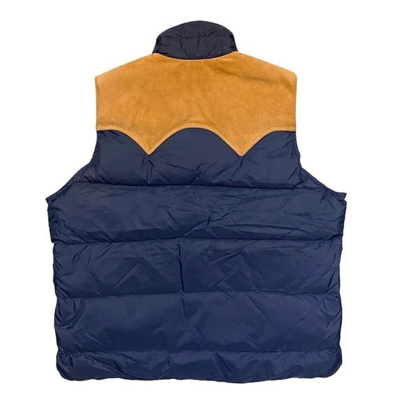 70's〜80's Woolrich Suede Yoke Down Vest XL / ウールリッチ ダウン