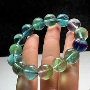 グリーン系大玉フローライト・ブレスレット