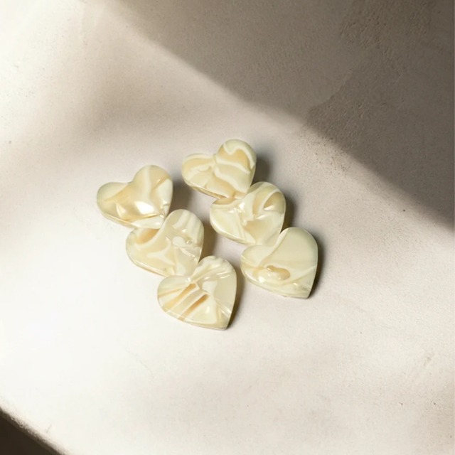 Peignée Paris / Heart Clip - Popcorn