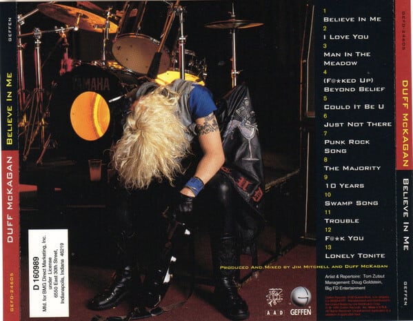 【超レア】Duff McKagan Believe in Me レコード　LP 超レア】Duff McKagan Believe in Me レコードLP