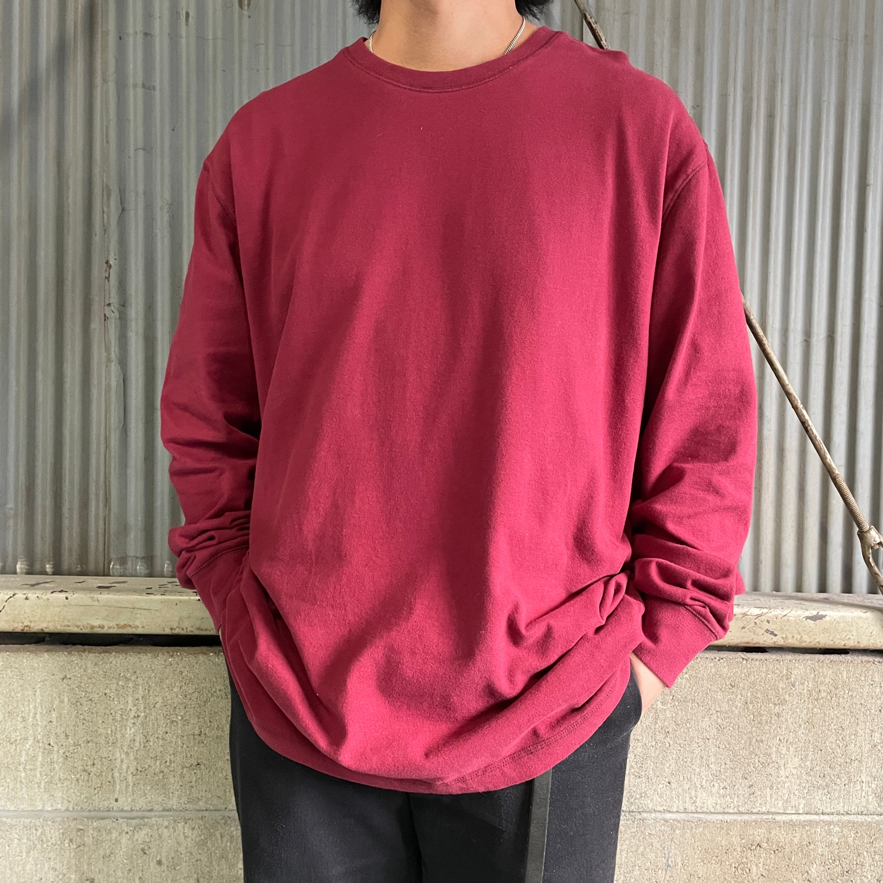 TOMMY HILFIGER トミーヒルフィガー 無地 ロングTシャツ ロンT メンズ 