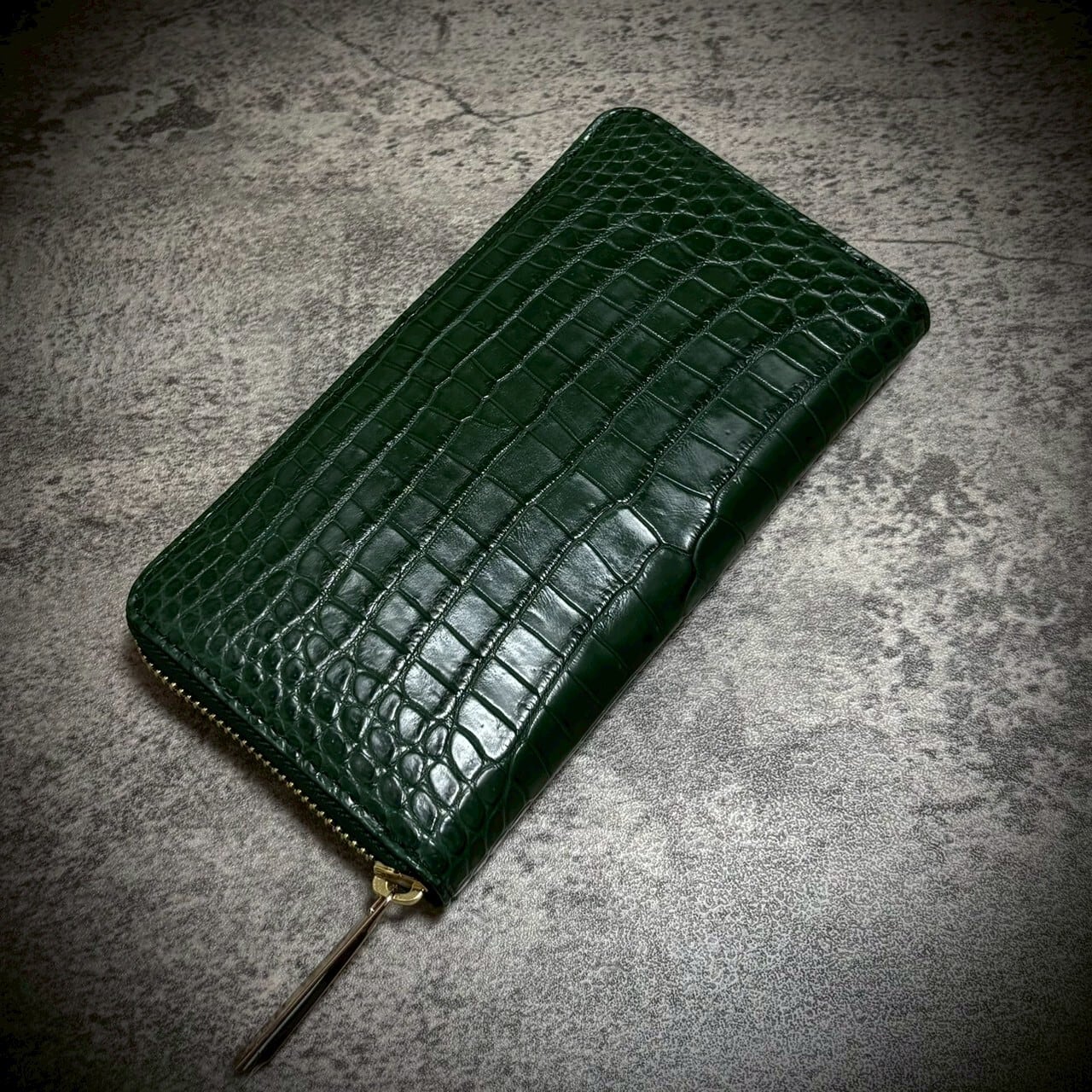 VALLGOクロコダイル長財布 VALLGO Leather Shop クロコダイル ガルーシャ 財布