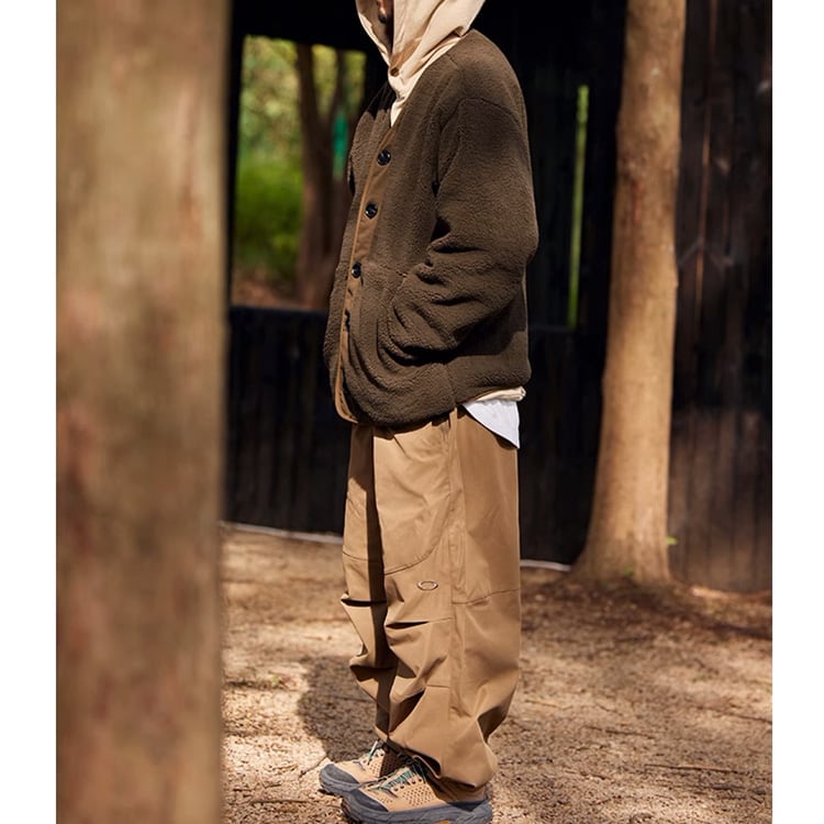 ★COLLARLESS POLAR FLEECE COTTON JACKET　　　A0514