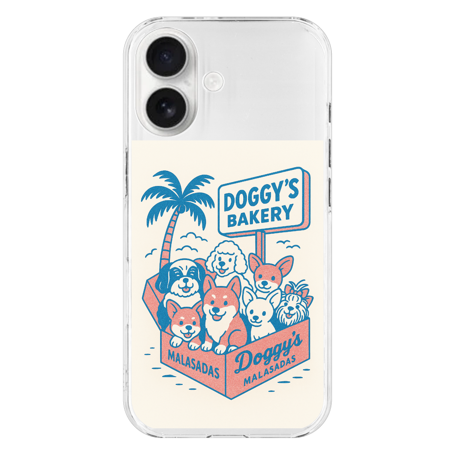 DOGGY’S BAKERYマラサダiPhone17 透明 ハードケースPA0002