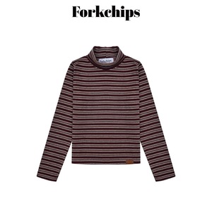 FORK CHIPS［取寄］school border turtleneck tee 26winter