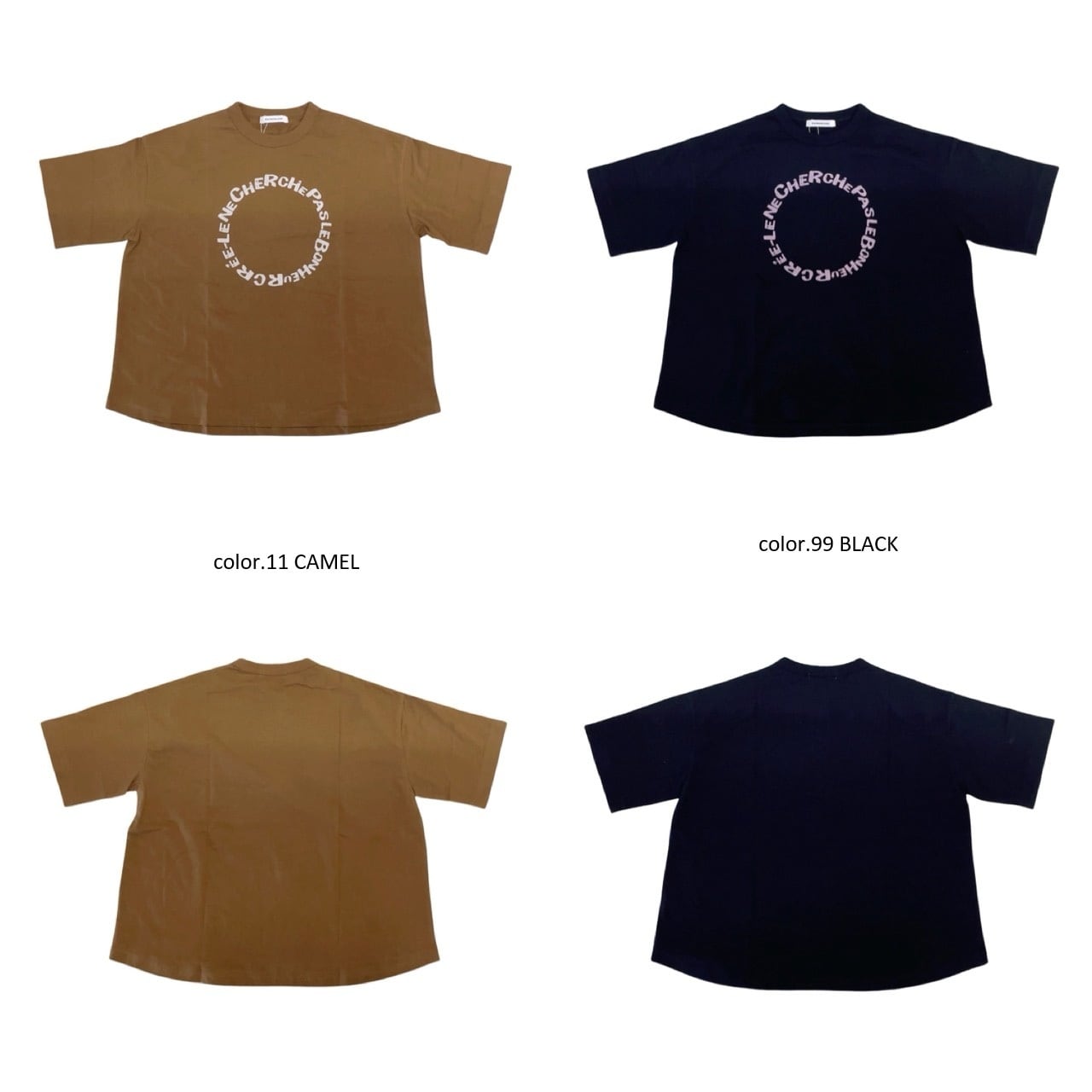 ESTROISLOSE】フルタンブラー天竺5分袖プリントTシャツ / EC26205