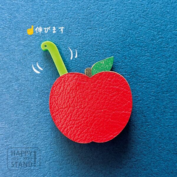 【りんご】ニョキニョキブローチ