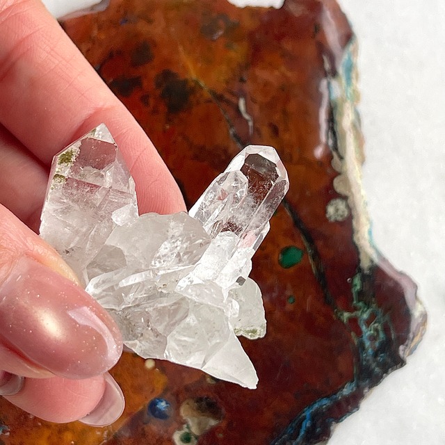 【特別販売】【トップクオリティ】トマスゴンサガ産　水晶クラスター　No.18